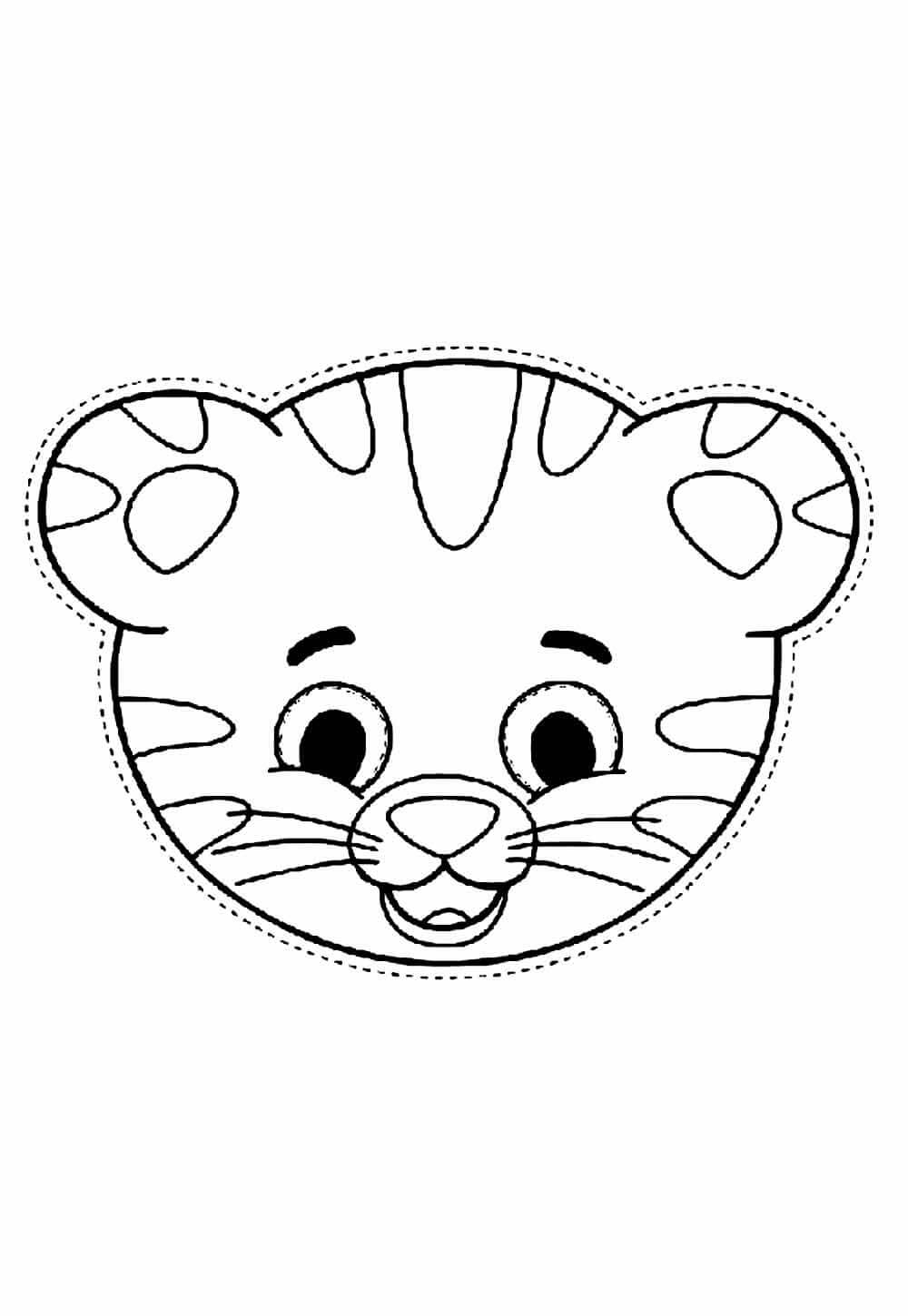 Desenho de Tigre para imprimir