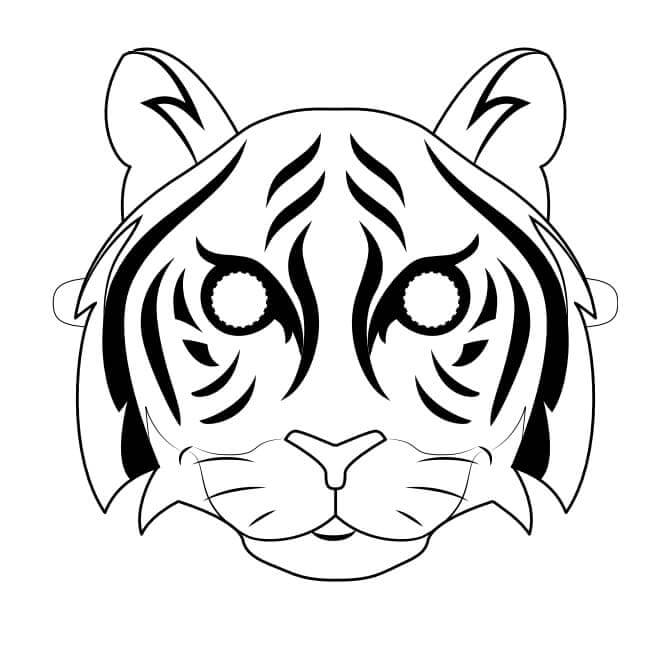 Desenho de Tigre para imprimir