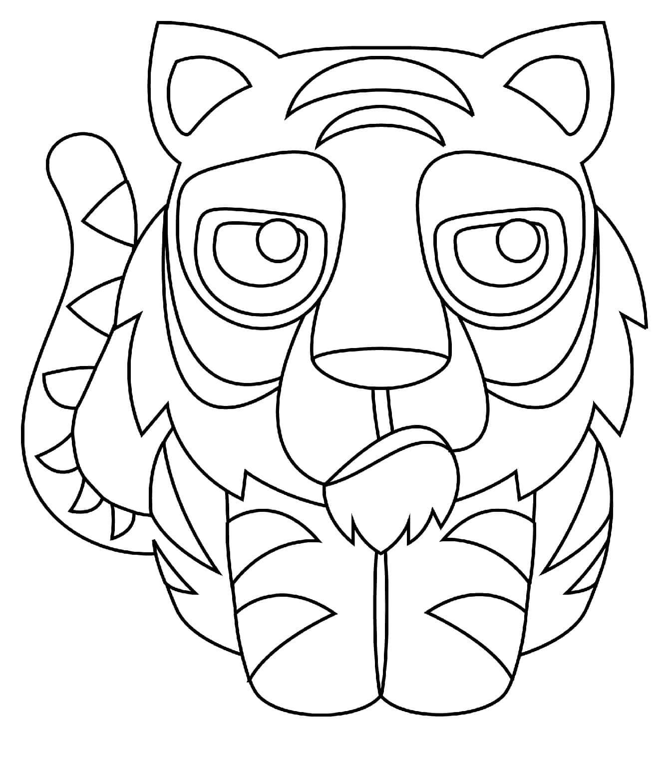 Desenho de Tigre para imprimir
