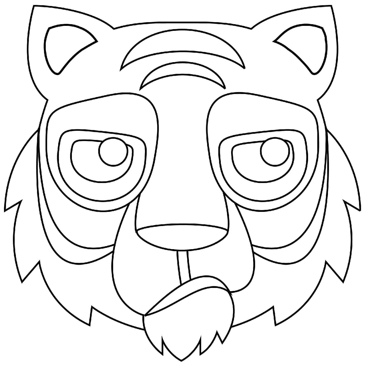Desenho de Tigre para imprimir