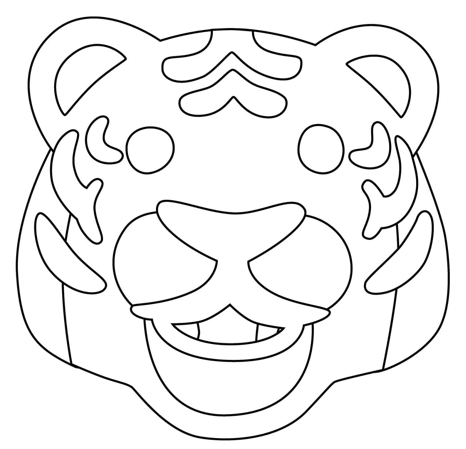 Desenho de Tigre para imprimir