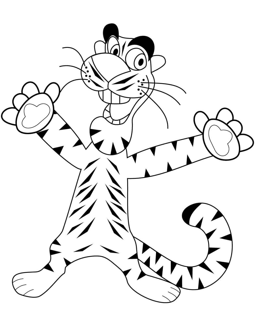 Desenho de Tigre para imprimir