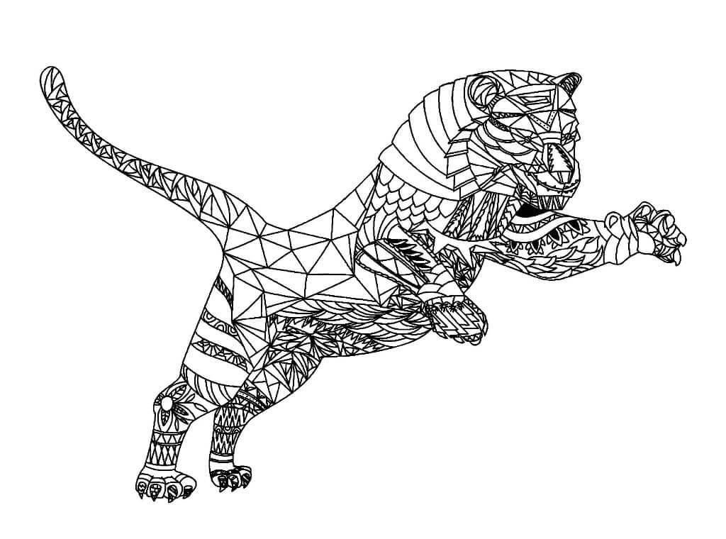 Desenho de Tigre para imprimir