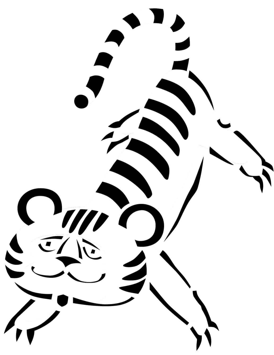 Desenho de Tigre para imprimir