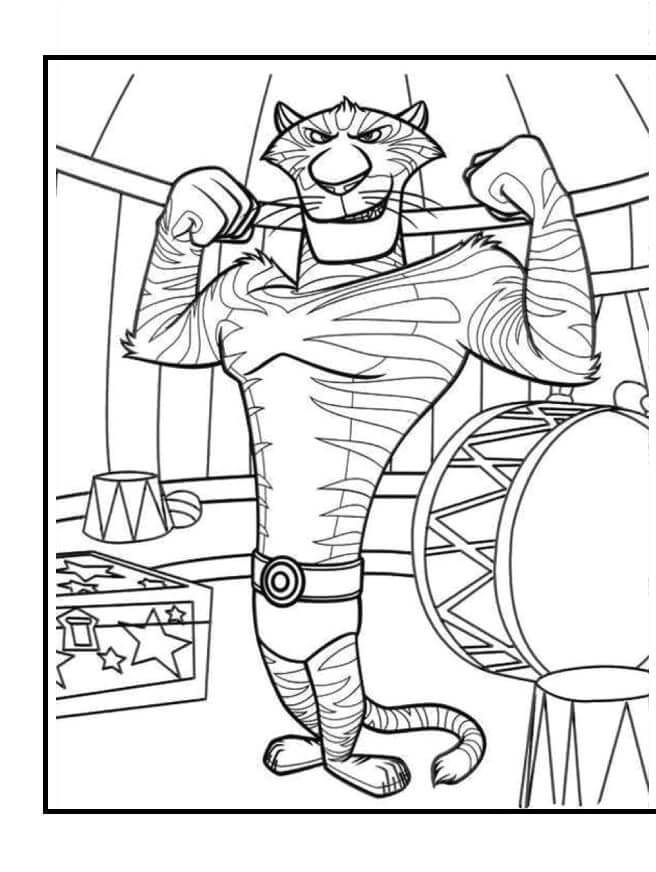 Desenho de Tigre para imprimir