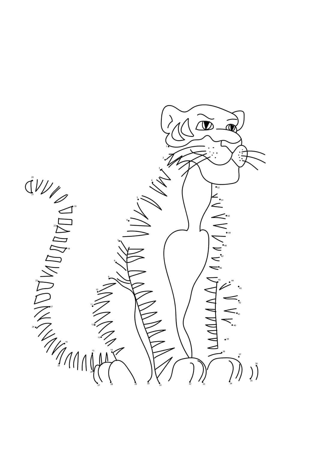 Desenho de Tigre para imprimir