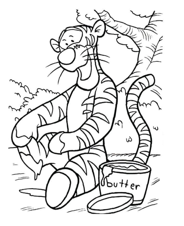 Desenho de Tigre para imprimir