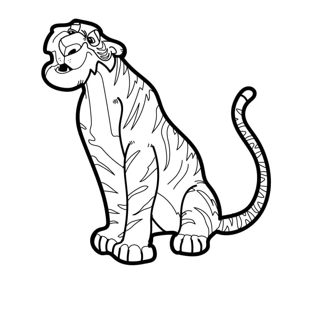 Desenho de Tigre para imprimir