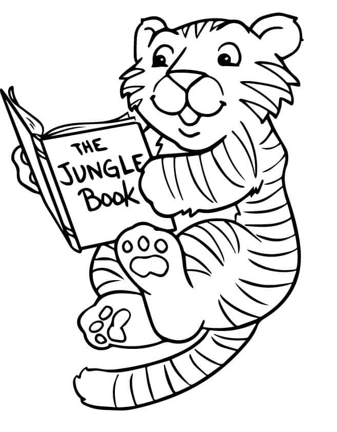 Desenho de Tigre para imprimir