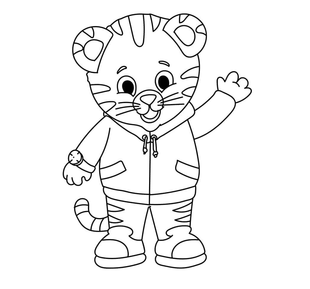 Desenho de Tigre para imprimir