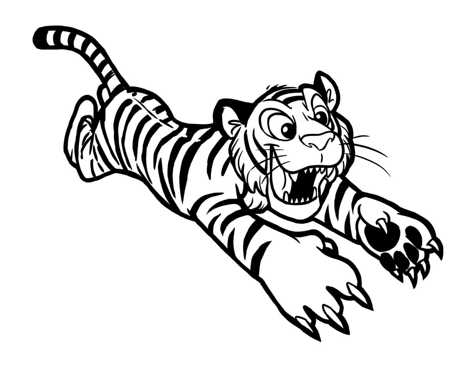Desenho de Tigre para imprimir