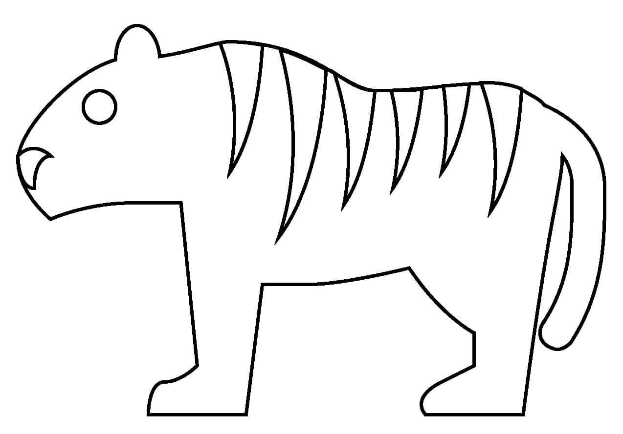 Desenho de Tigre para imprimir