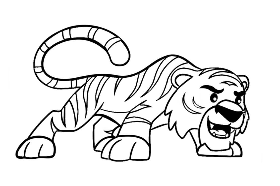 Desenho de Tigre para imprimir