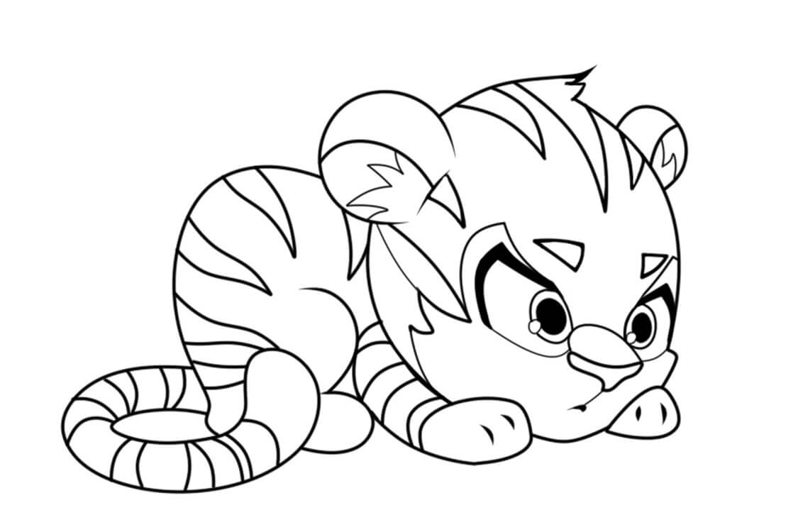 Desenho de Tigre para imprimir