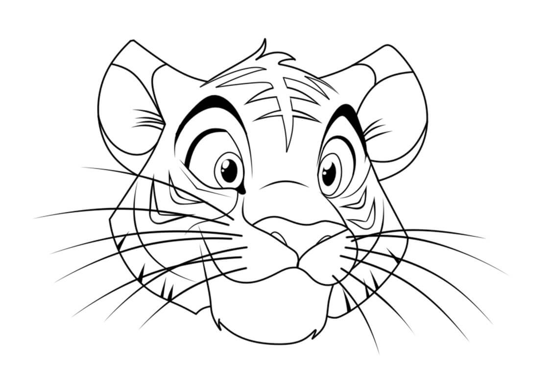Desenho de Tigre para imprimir