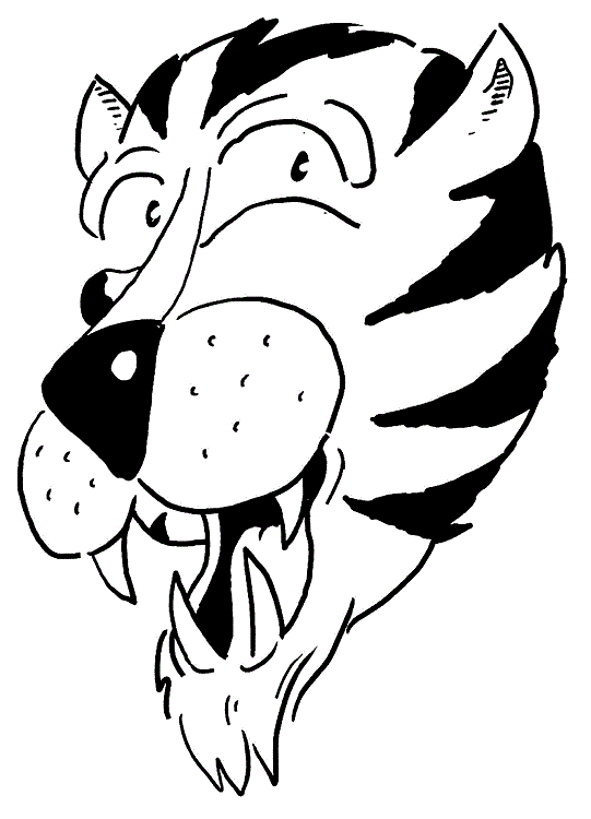 Desenho de Tigre para imprimir