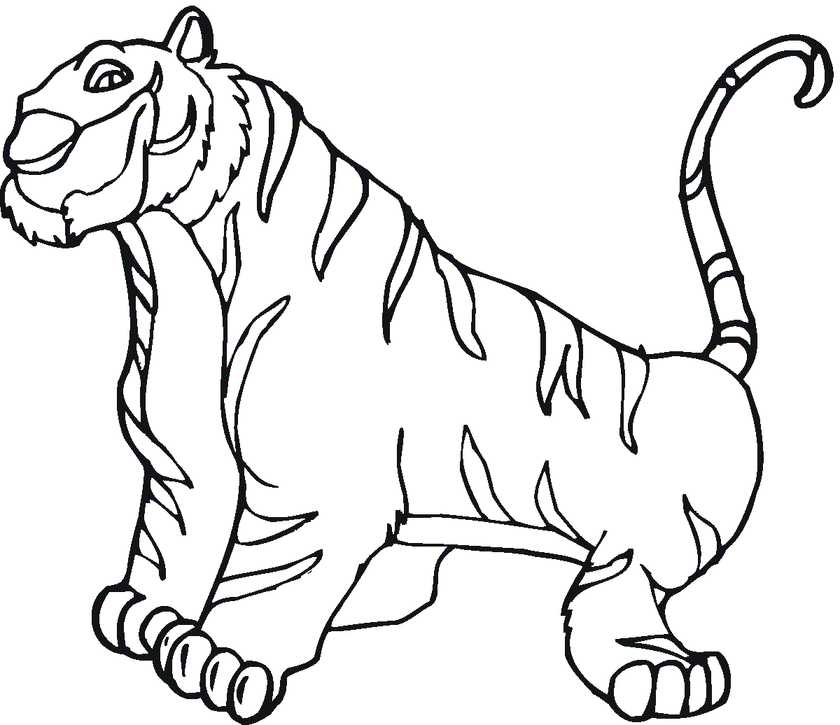 Desenho de Tigre para imprimir