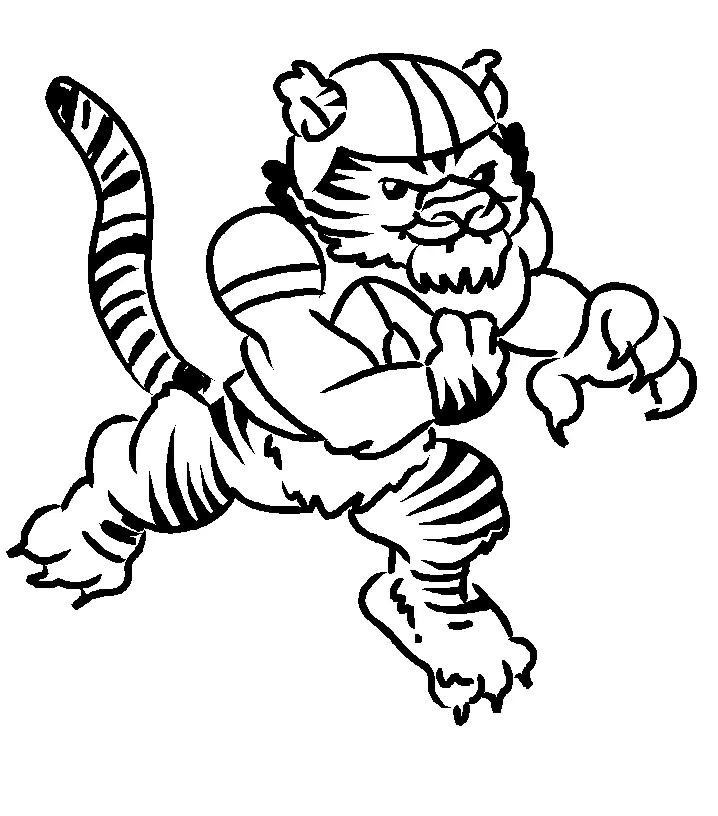 Desenho de Tigre para imprimir