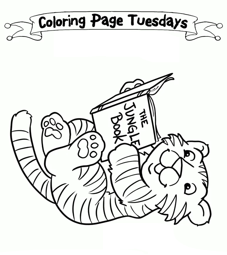 Desenho de Tigre para imprimir