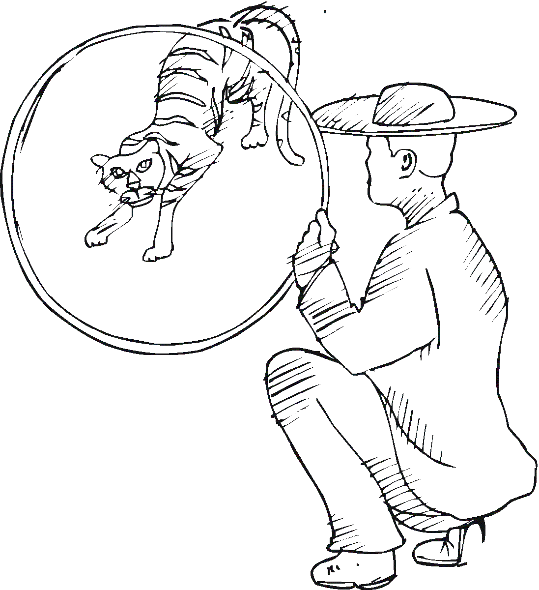 Desenho de Tigre para imprimir