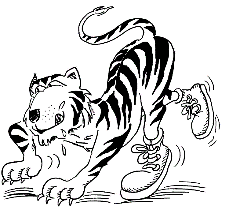 Desenho de Tigre para imprimir