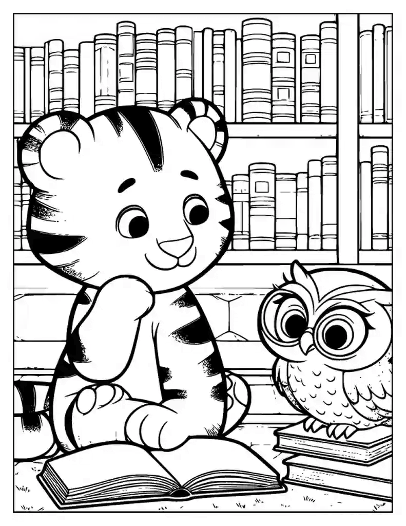 Desenho de Tigre para imprimir