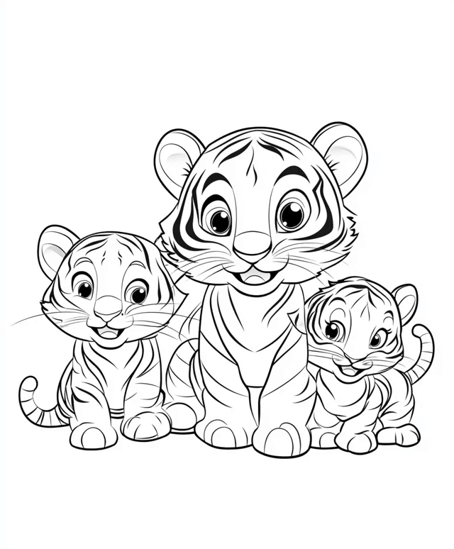 Desenho de Tigre para imprimir