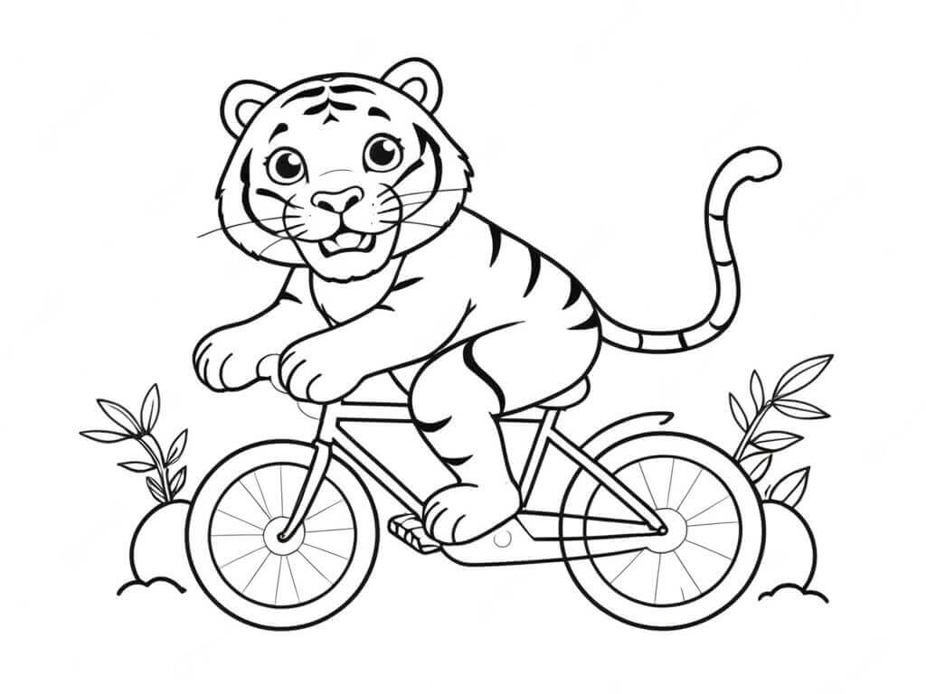 Desenho de Tigre para imprimir