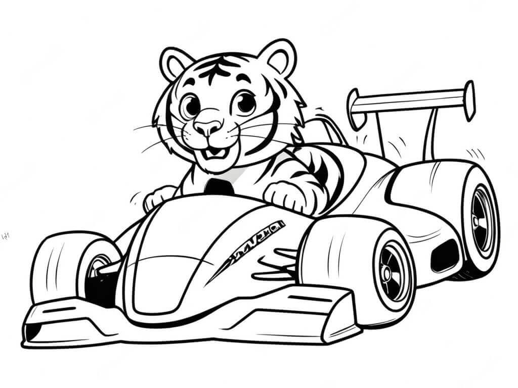 Desenho de Tigre para imprimir
