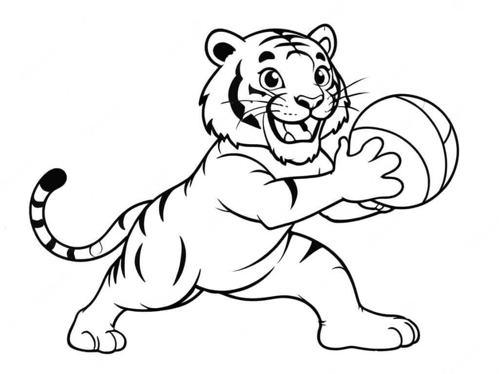 Desenho de Tigre para imprimir