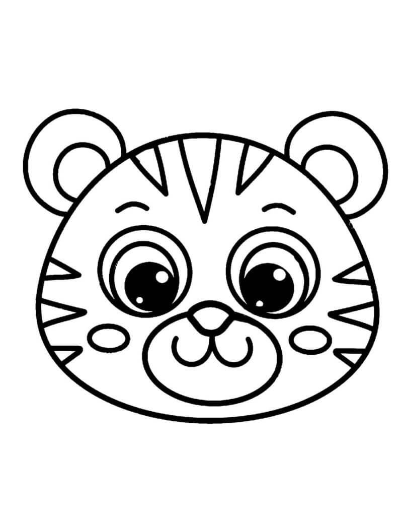 Desenho de Tigre para imprimir
