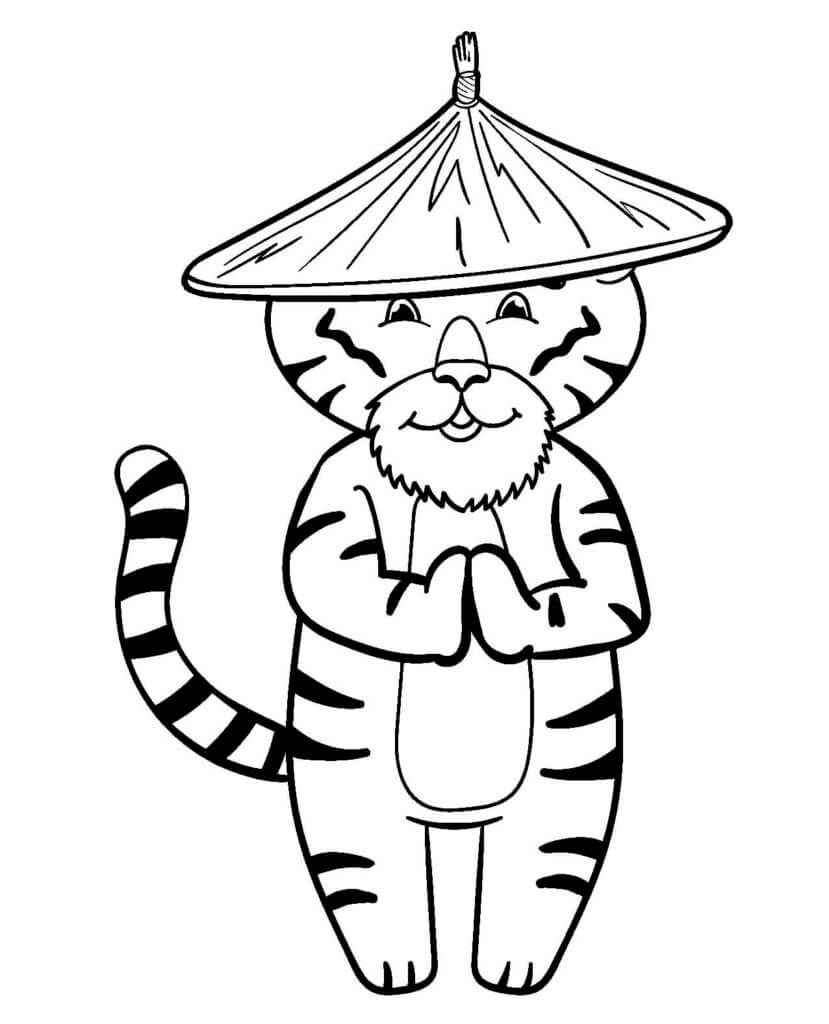Desenho de Tigre para imprimir