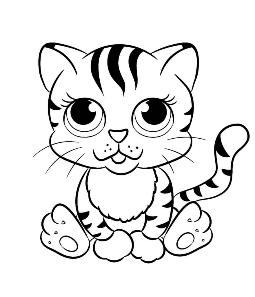 Desenho de Tigre para imprimir