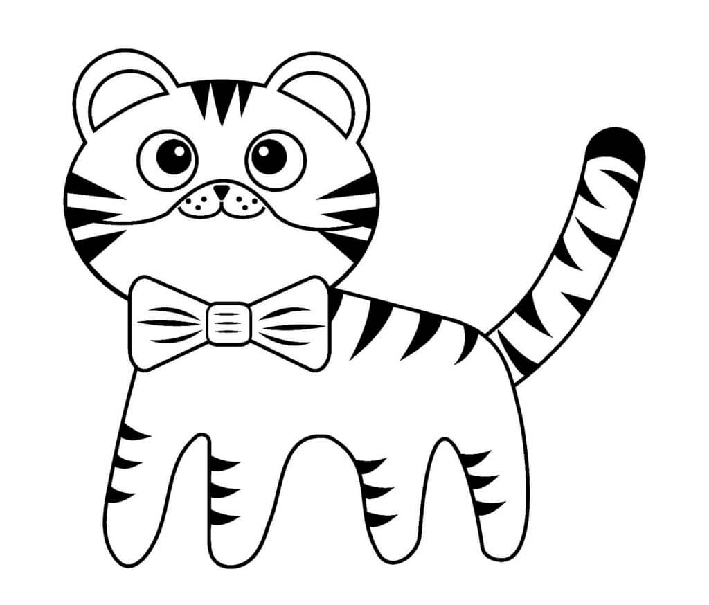 Desenho de Tigre para imprimir