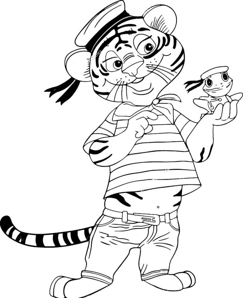 Desenho de Tigre para imprimir