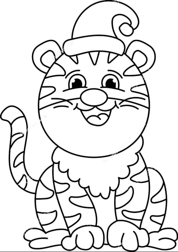 Desenho de Tigre para imprimir