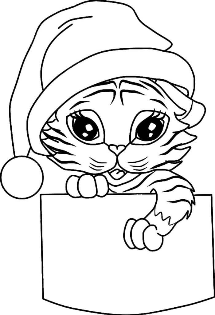 Desenho de Tigre para imprimir