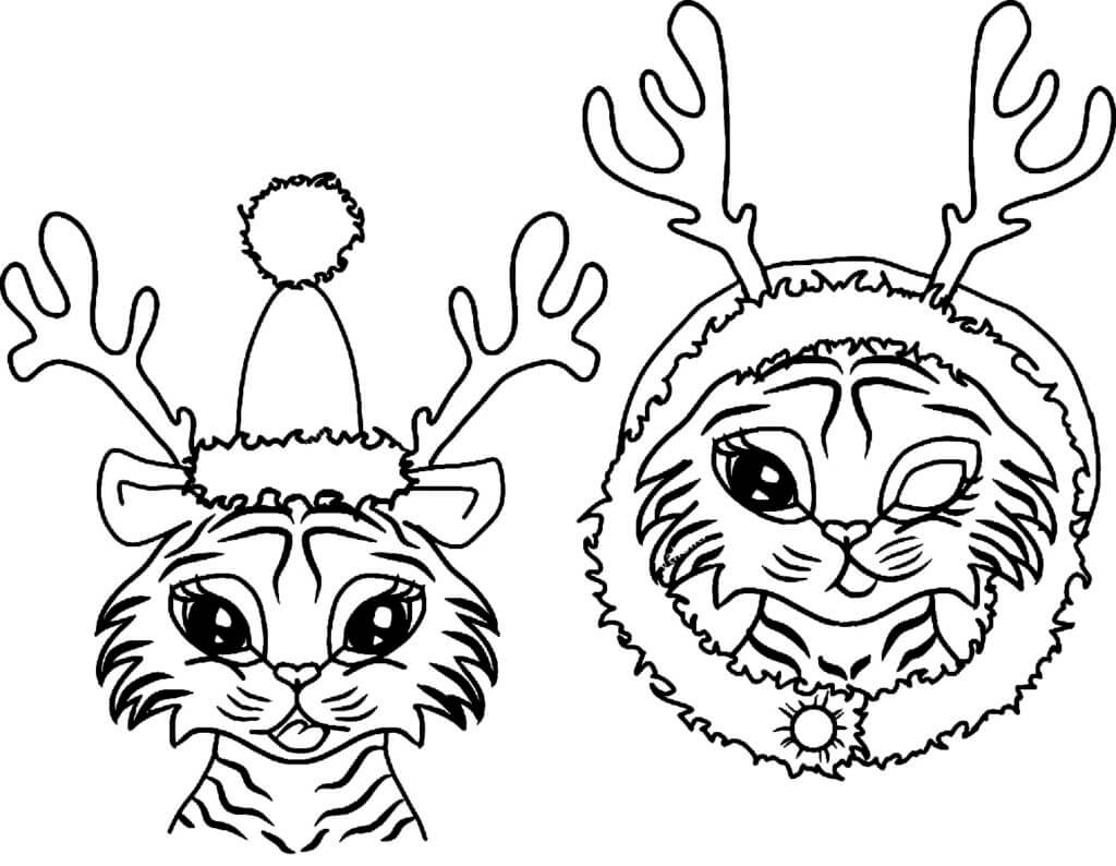 Desenho de Tigre para imprimir