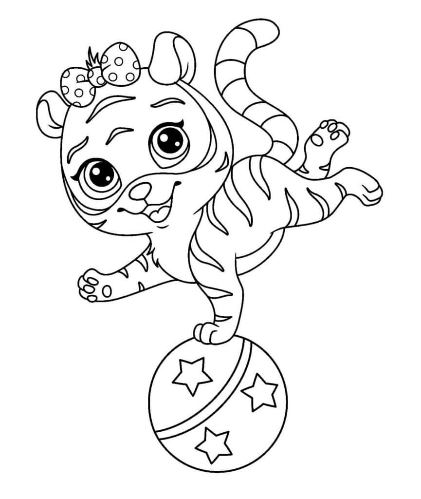 Desenho de Tigre para imprimir