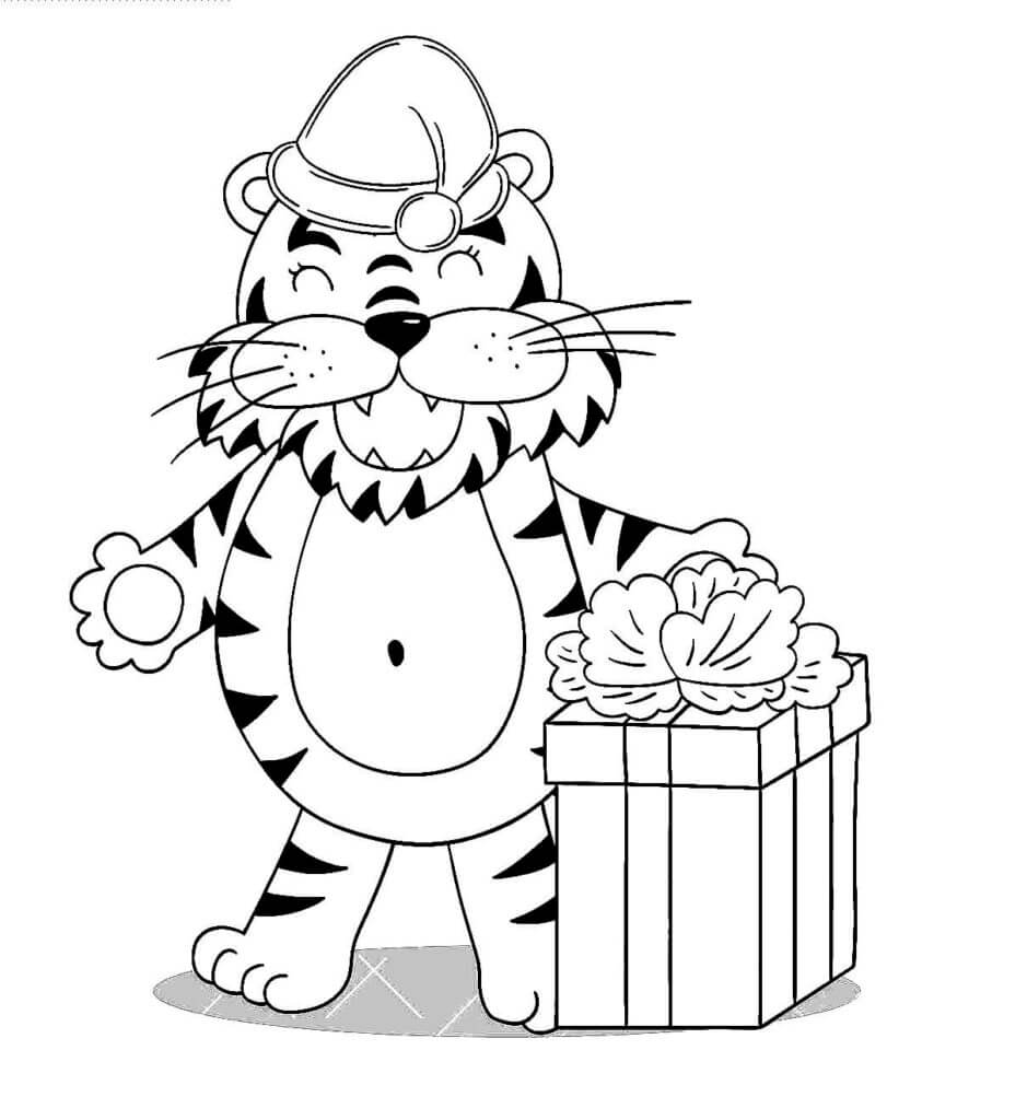 Desenho de Tigre para imprimir