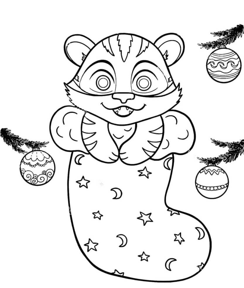 Desenho de Tigre para imprimir