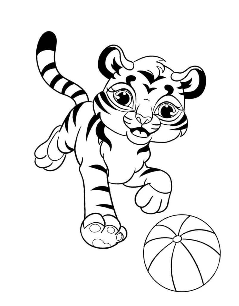 Desenho de Tigre para imprimir