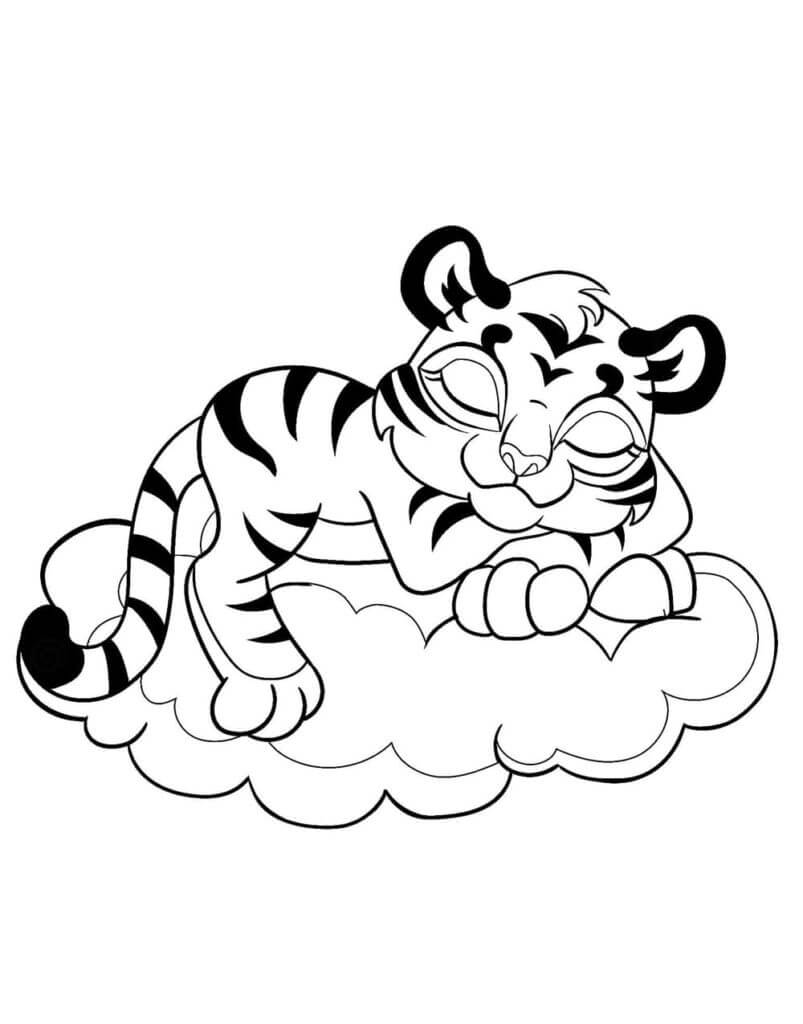 Desenho de Tigre para imprimir