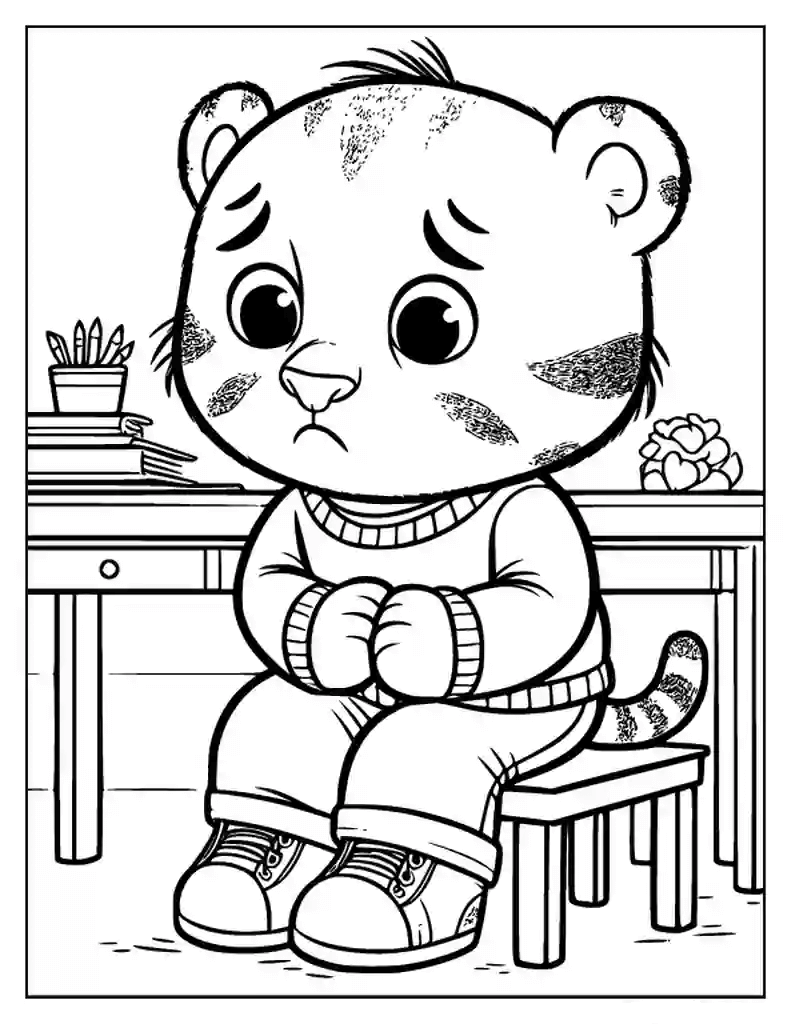 Desenho de Tigre para imprimir