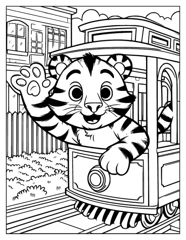 Desenho de Tigre para imprimir