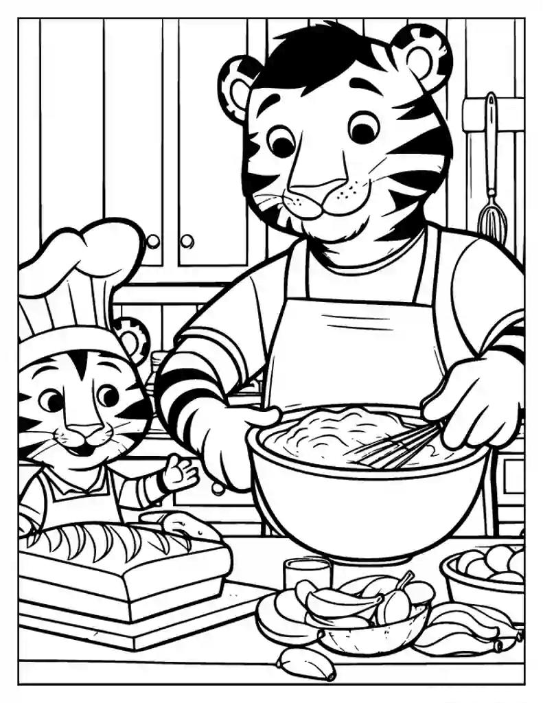 Desenho de Tigre para imprimir