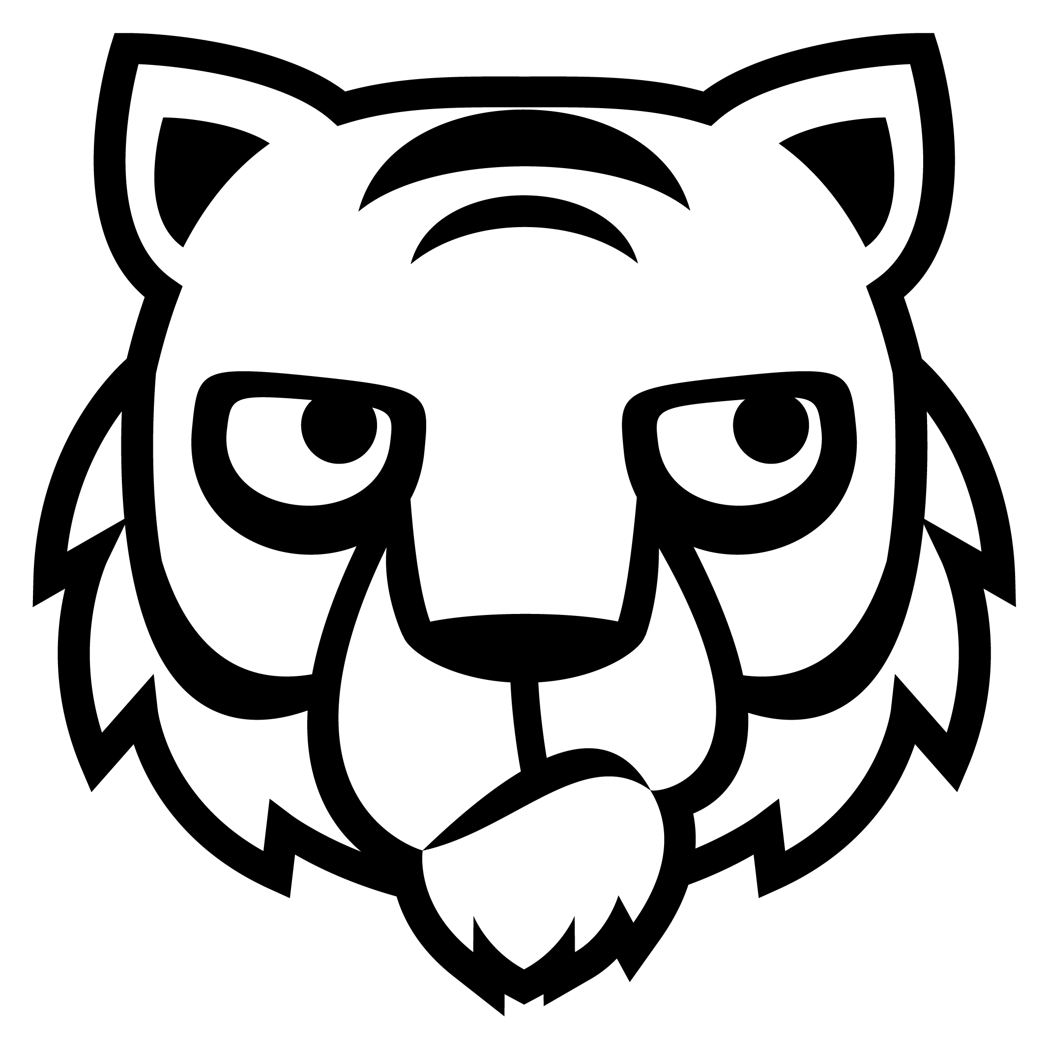 Desenho de Tigre para imprimir