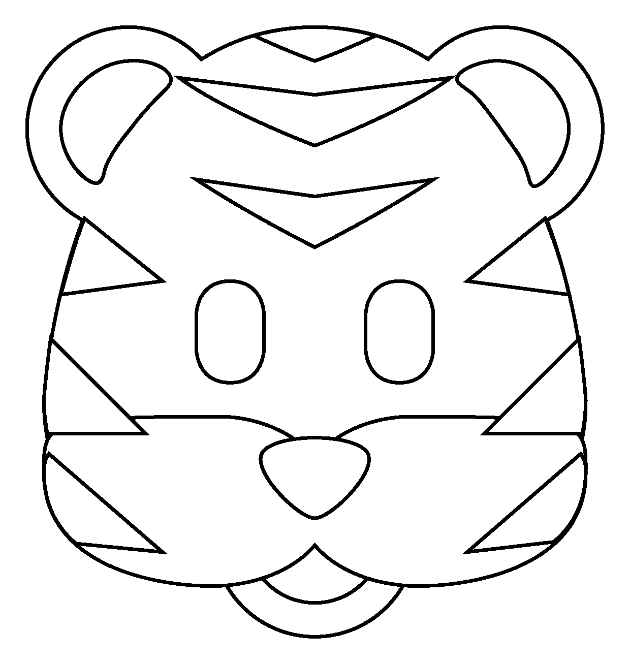 Desenho de Tigre para imprimir