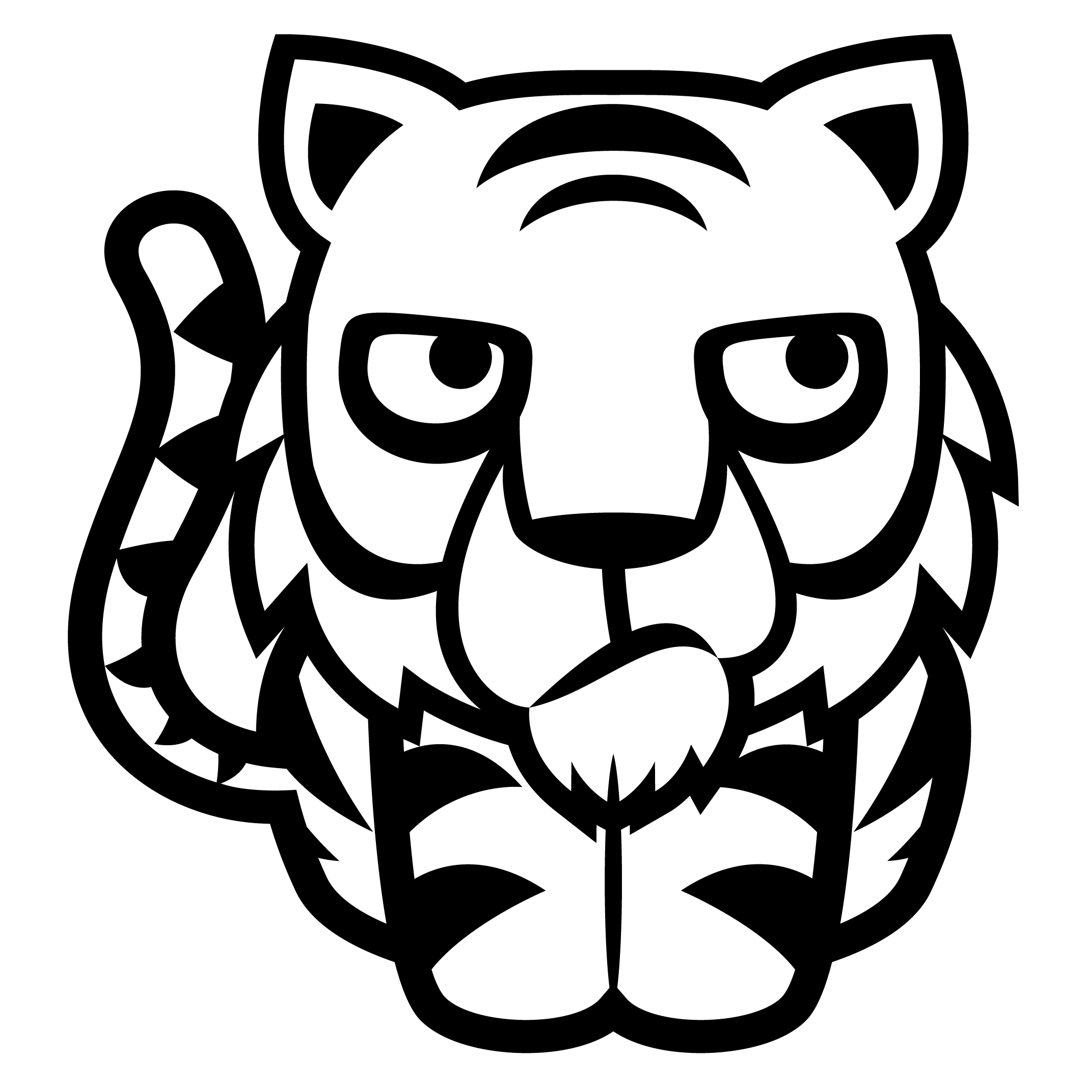 Desenho de Tigre para imprimir