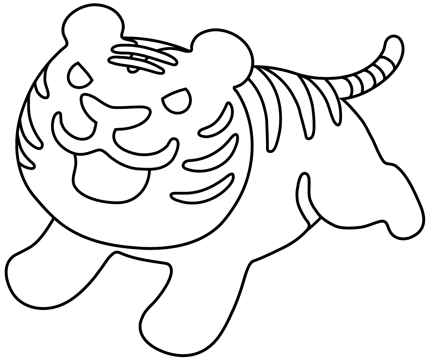 Desenho de Tigre para imprimir